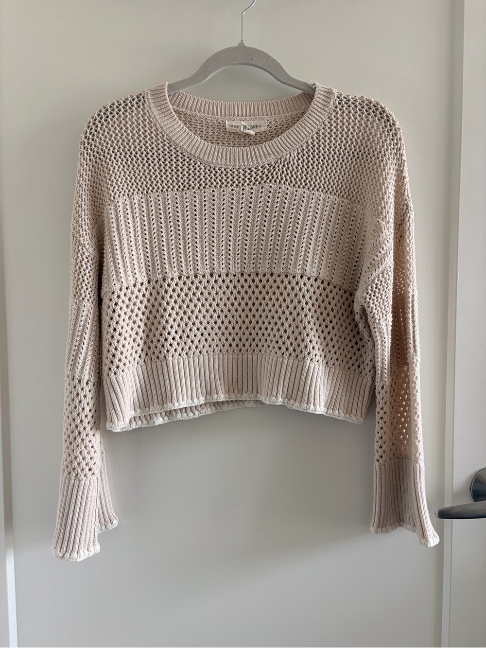 Cream knit sweater